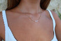 White pearl sparkle necklace
