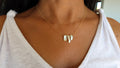 Pastel green pearled necklace