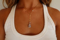 Hebrew shell dropping necklace