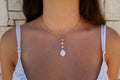 Mermaid tale gold necklace